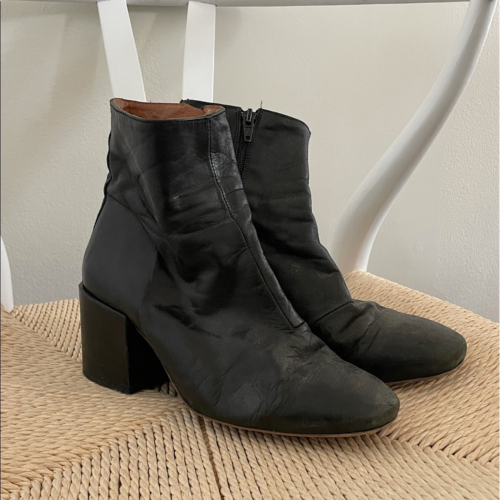 Free People Black Heeled Boots